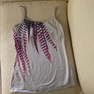 Feather bra cami tank top